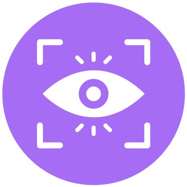 Otomatik odaklama Vektör Simgesi Tasarım İllüstrasyonu