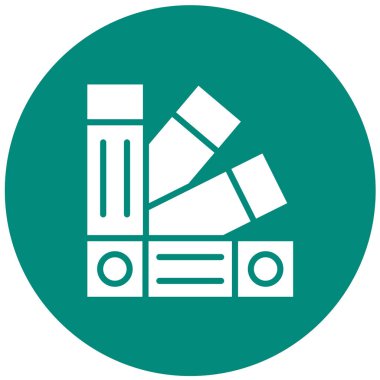 Pantone Vektör Simgesi Tasarım İllüstrasyonu