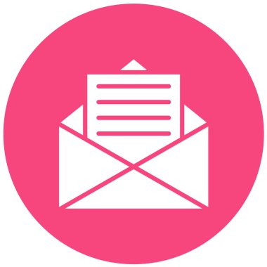 Zarf Vektörü Simgesi Tasarım İllüstrasyonu