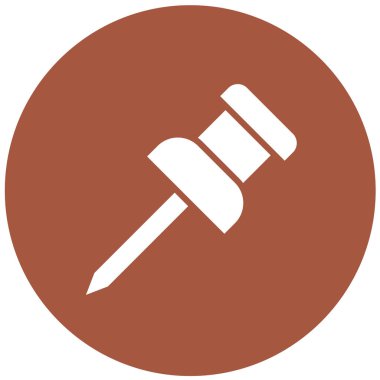 Pin Vektör Simgesi Tasarım İllüstrasyonuna bas
