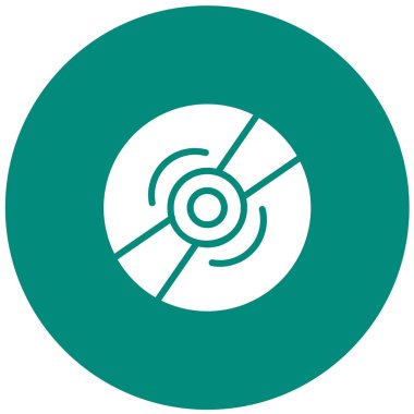 Sıkıştırılmış Disk Vektörü Simgesi Tasarım İllüstrasyonu