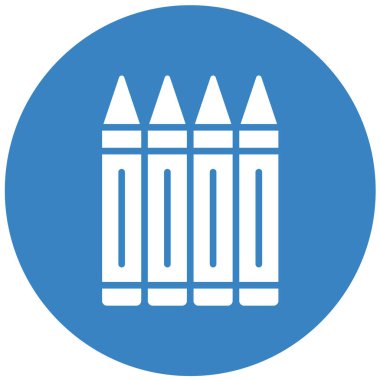 Pastel Boyalar Vektör Simgesi Tasarım İllüstrasyonu