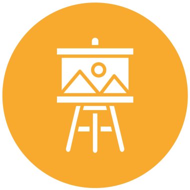 Boyama Kurulu Vektör Simgesi Tasarım İllüstrasyonu