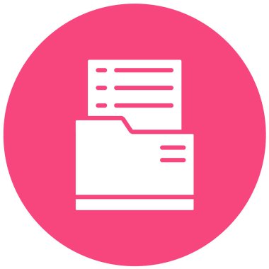 Dosya Vektörü Simgesi Tasarım İllüstrasyonu