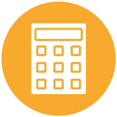 Hesaplama Vektörü Simgesi Tasarım İllüstrasyonu