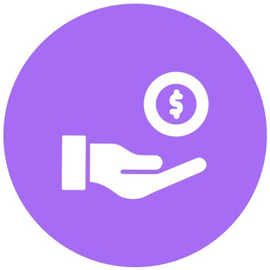 Madeni Para Vektörü Simgesi Tasarım İllüstrasyonu