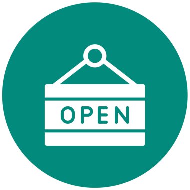 İşaret Vektörü Simgesi Tasarım Resmini Aç