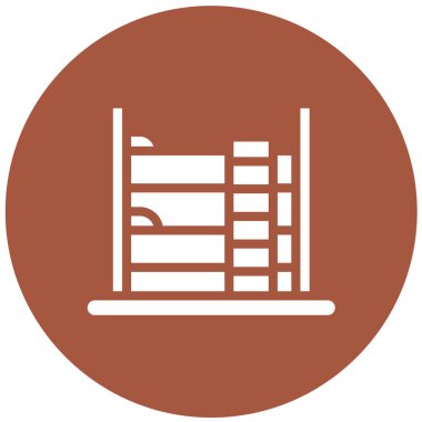 Bunk Yatak Vektörü Simgesi Tasarım İllüstrasyonu