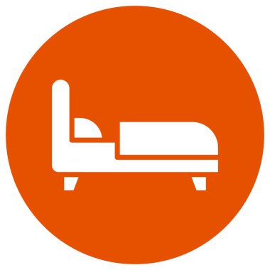 Yatak Vektörü Simgesi Tasarım İllüstrasyonu