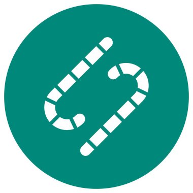 Şeker Vektörü Simgesi Tasarım İllüstrasyonu