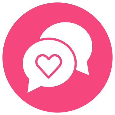 Sohbet Vektörü Simgesi Tasarım İllüstrasyonu