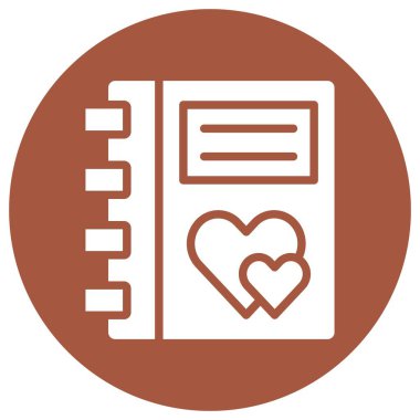 Günlük Vektörü Simgesi Tasarım İllüstrasyonu