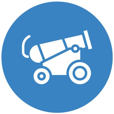 Cannon Vektör Simgesi Tasarım İllüstrasyonu