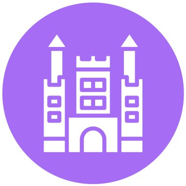 Kale Vektörü Simgesi Tasarım İllüstrasyonu