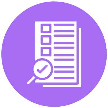 Vektör Simgesi Tasarım İllüstrasyonu Denetiliyor