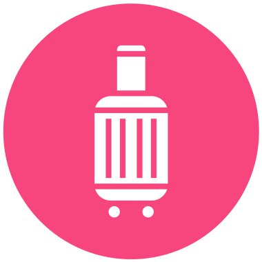 Bagaj Vektörü Simgesi Tasarım İllüstrasyonu