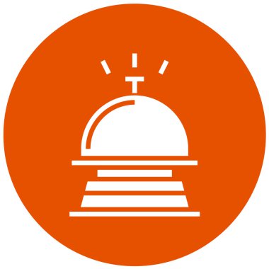 Otel Çanı Vektör Simgesi Tasarım İllüstrasyonu