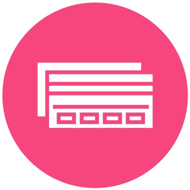 Kredi Kartı Vektör Simgesi Tasarım İllüstrasyonu