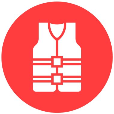 Can yeleği Vektör Simgesi Tasarım İllüstrasyonu