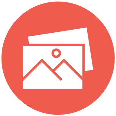 Fotoğraf Vektörü Simgesi Tasarım İllüstrasyonu