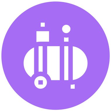 Hava Sıkıştırıcı Vektör Simgesi Tasarım İllüstrasyonu