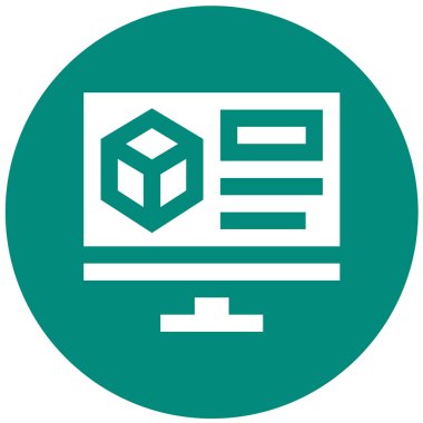 3d Modelleme Vektörü Simgesi Tasarım İllüstrasyonu