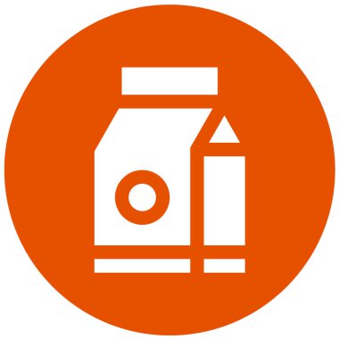 Süt Vektörü Simgesi Tasarım İllüstrasyonu