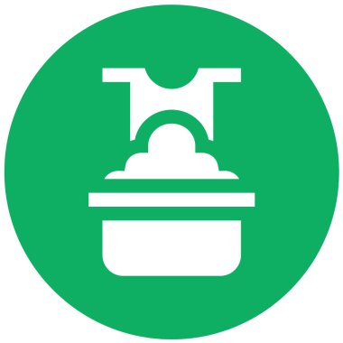 Çamaşır Yıkama Vektör Simgesi Tasarım İllüstrasyonu