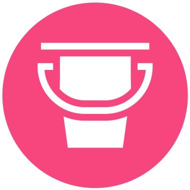 Bucket Vektör Simgesi Tasarım Çizimi