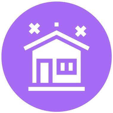 Temiz Ev Vektör Simgesi Tasarım İllüstrasyonu