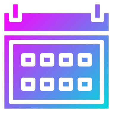 Takvim Vektörü Simgesi Tasarım İllüstrasyonu