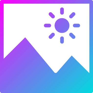 Resim Vektörü Simgesi Tasarım İllüstrasyonu