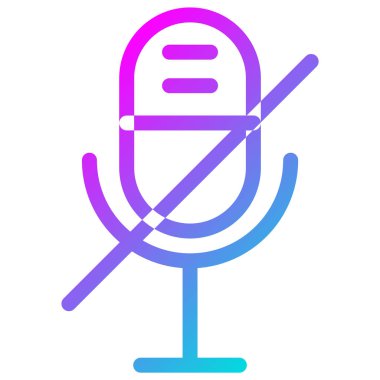 Dilsiz Vektör Simgesi Tasarım İllüstrasyonu