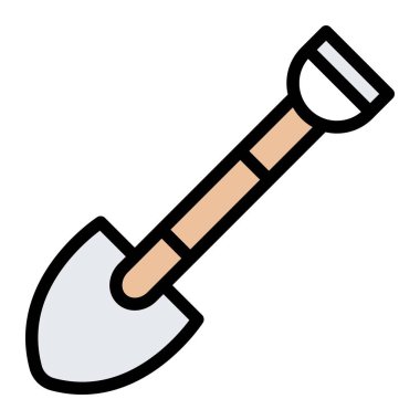 Kürek vektör ikonu tasarımı illüstrasyonu