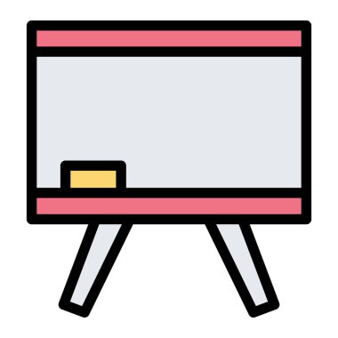 Tebeşir Tahtası Vektör Simgesi Tasarım İllüstrasyonu