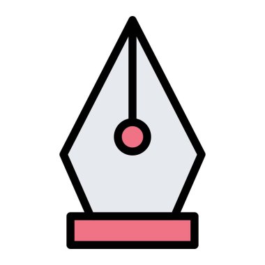 Nib Vektör Simgesi Tasarım İllüstrasyonu