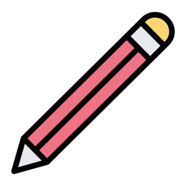 Kalem Vektörü Simgesi Tasarım İllüstrasyonu