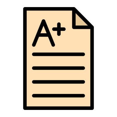 A + Vektör Simgesi Tasarım İllüstrasyonu