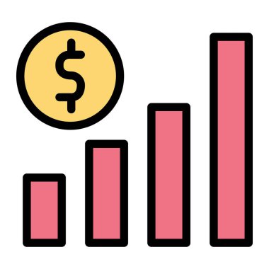 Büyüme Vektörü Simgesi Tasarım İllüstrasyonu