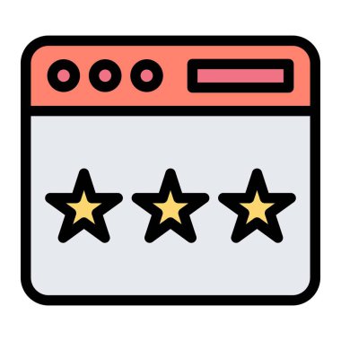 Geribildirim Vektörü Simgesi Tasarım İllüstrasyonu