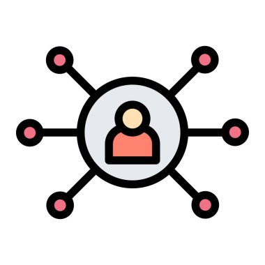 Ortak Pazarlama Vektörü Simgesi Tasarım İllüstrasyonu