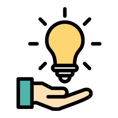 Fikir Vektörü Simgesi Tasarım İllüstrasyonu