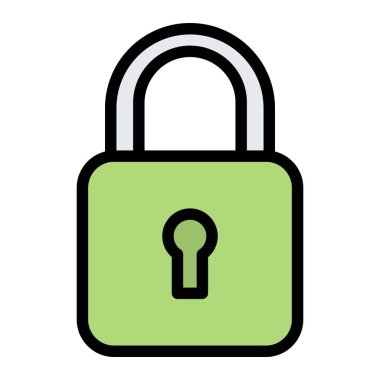 Padlock Vector Icon Design Illustration