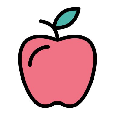 Apple Vektör Simgesi Tasarım İllüstrasyonu