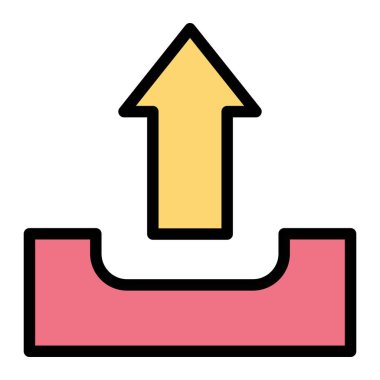 Vektör Simgesi Tasarım İllüstrasyonunu Yükle