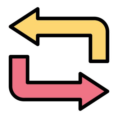 Vektör Simgesi Tasarım İllüstrasyonunu Tekrarla