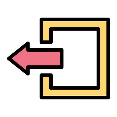 Vektör Simgesi Tasarım İllüstrasyonunu Çık