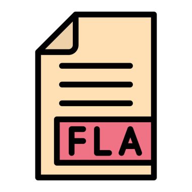 FLA Vector Icon Design Illustration clipart