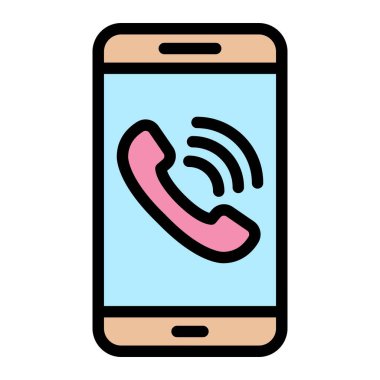 Mobil Arama Vektör Simgesi Tasarım ResmiComment