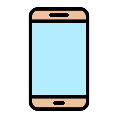 Akıllı Telefon Vektör Simgesi Tasarım İllüstrasyonu